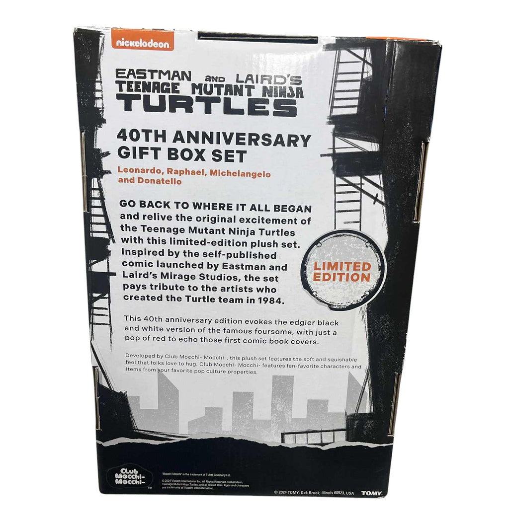 Tomy Club Mochi Teenage Mutant Ninja Turtles 40th Anniversary Plush Gift Box Set image 2