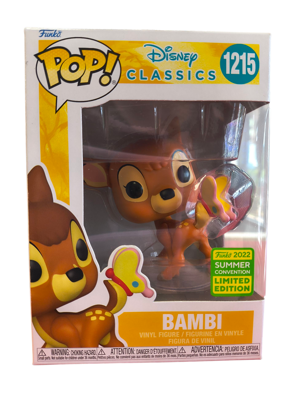 Funko Pop! Disney Classics Bambi #1215 SDCC 2022 Summer Convention Vinyl Figure