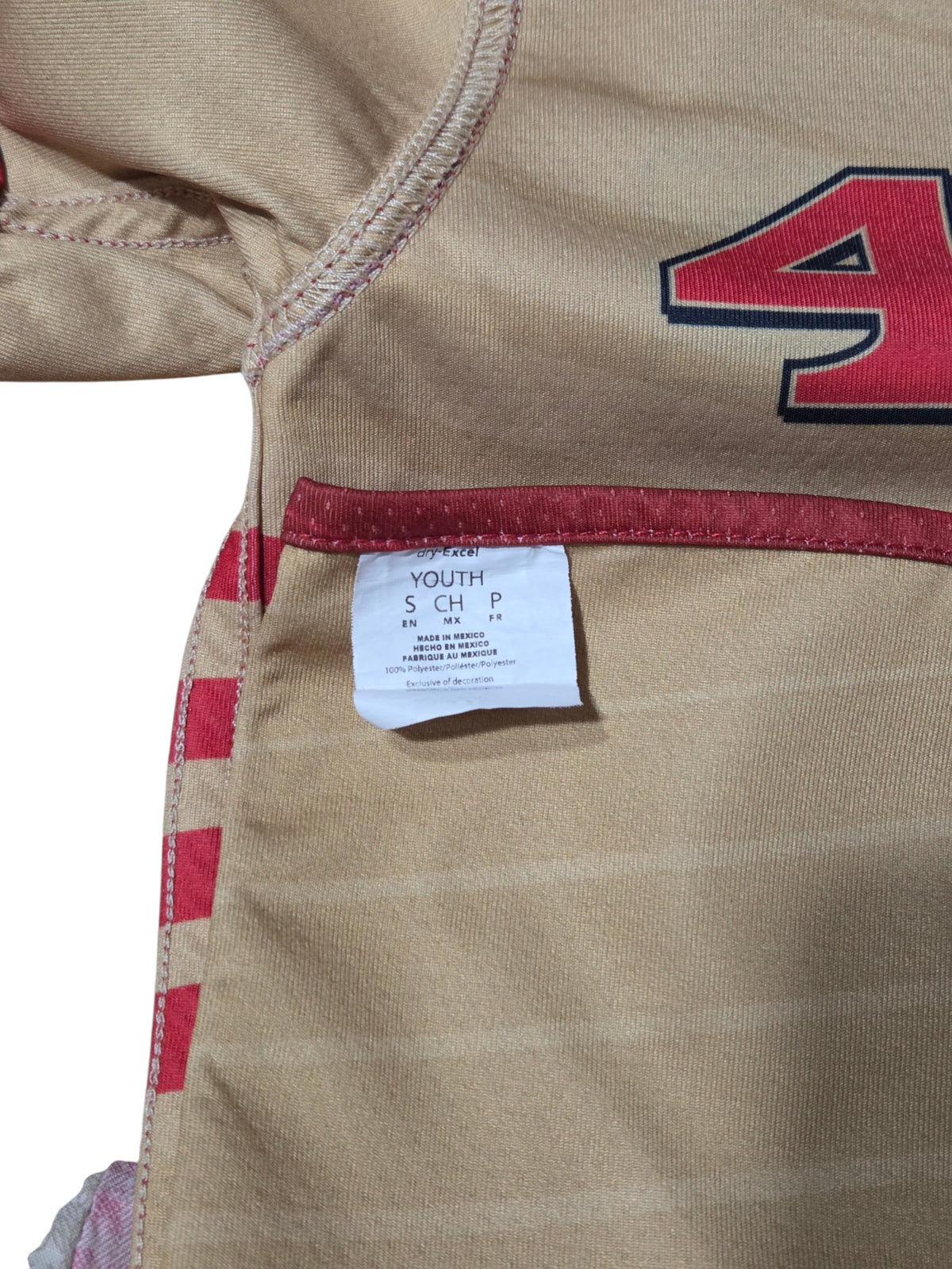 San Francisco 49ers NFL Flag Football Reversible Jersey Youth Small image 5