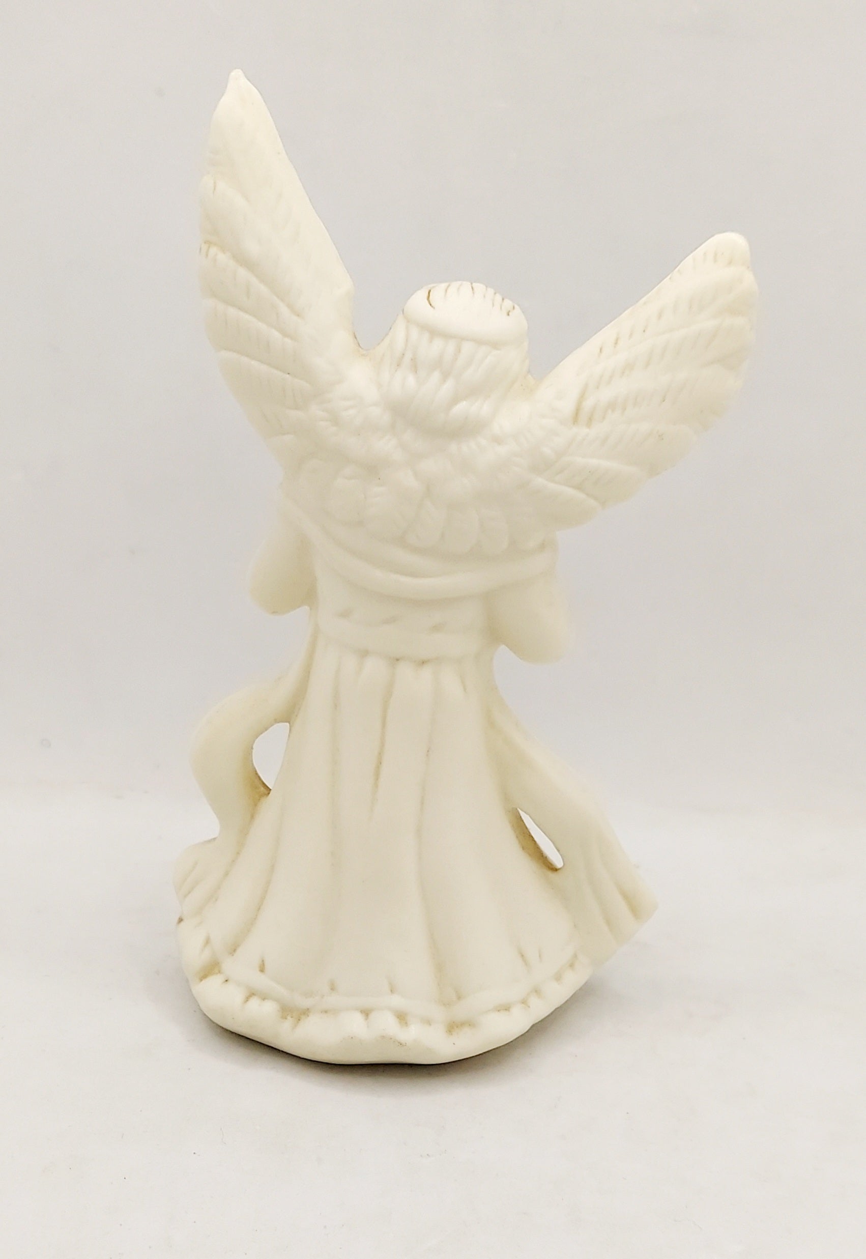 Vintage Porcelain Angel Playing A Flute Figurine Made In China image 2
