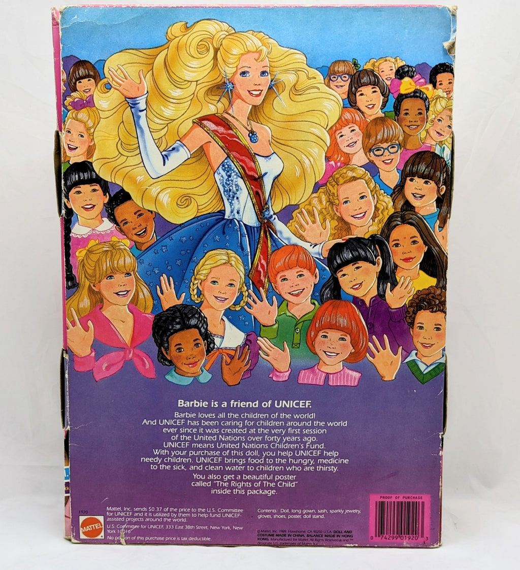1989 Mattel Unicef Special Edition Barbie Blonde #1920 image 2