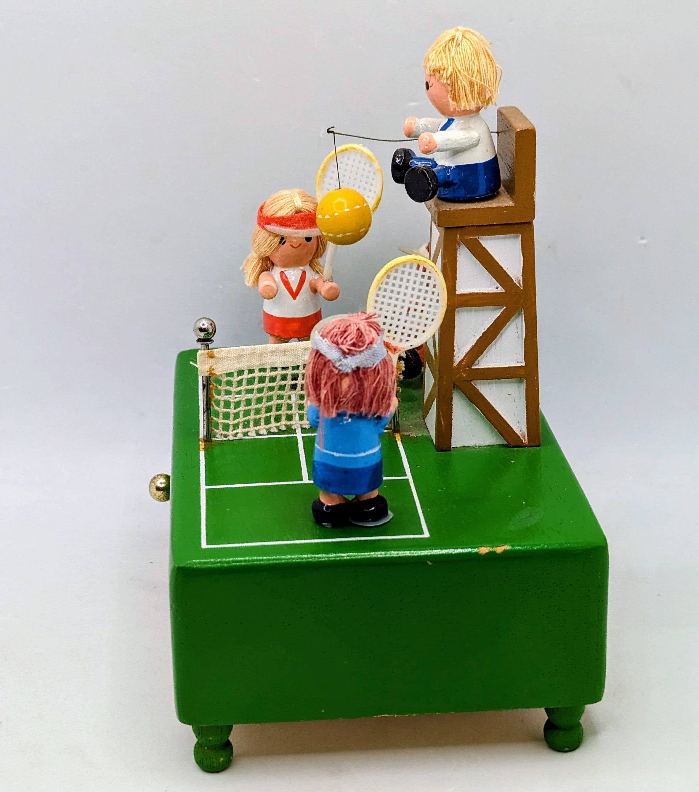 1982 Enesco Handcrafted Music Box Tennis In The Good Old Summer Time image 2