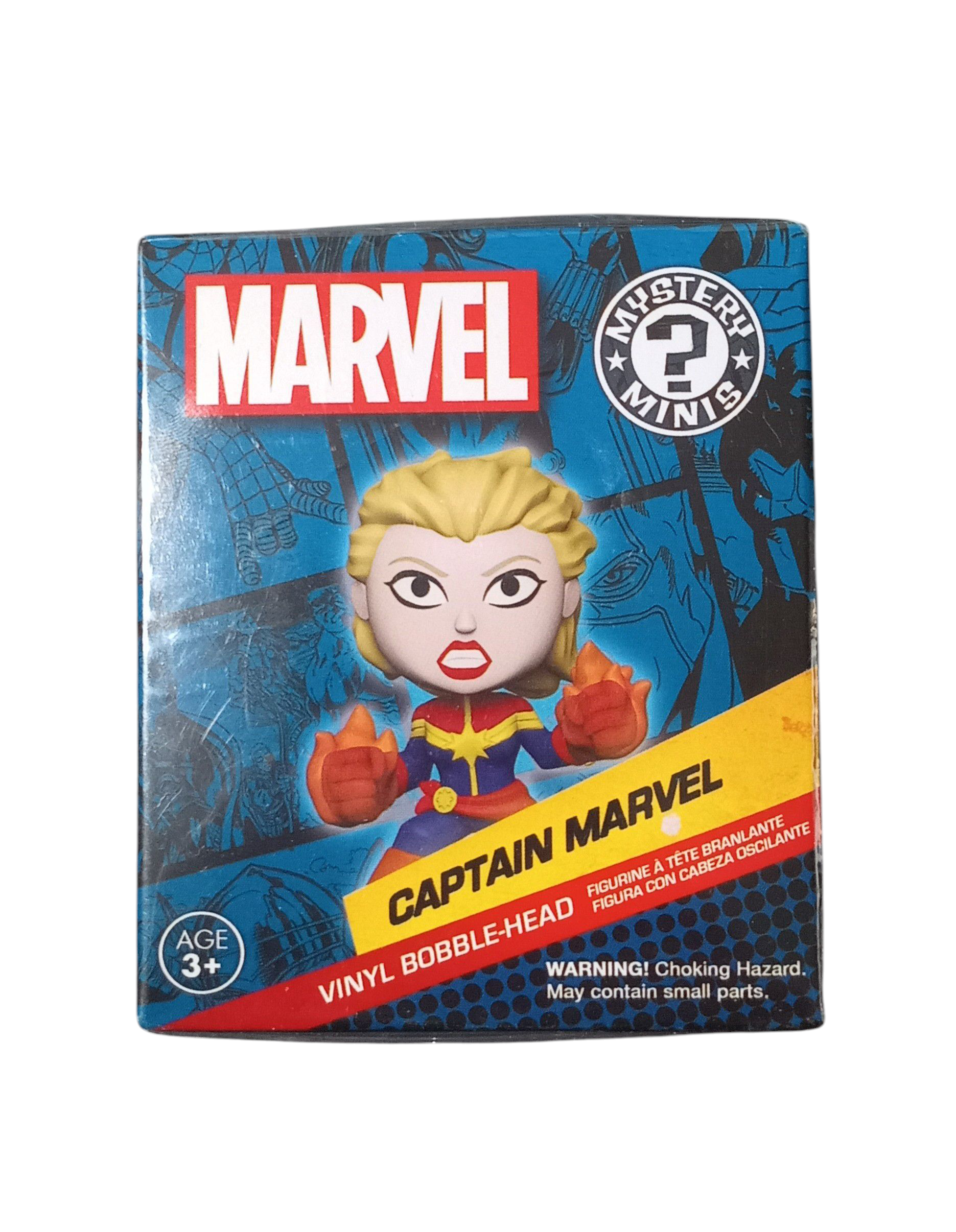 Funko Marvel Mystery Minis Captain Marvel Exclusive Vinyl Bobble-Head Figure DT