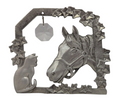 Hampshire Pewter Cat And Horse Window Suncatcher