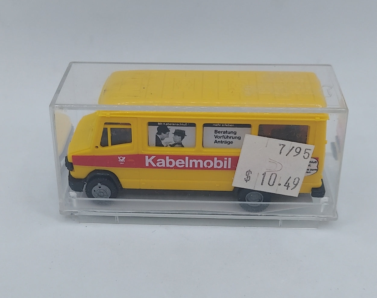 1995 Praline Mercedes Kabelmobile Delivery Van 1/87 - Yellow image 4
