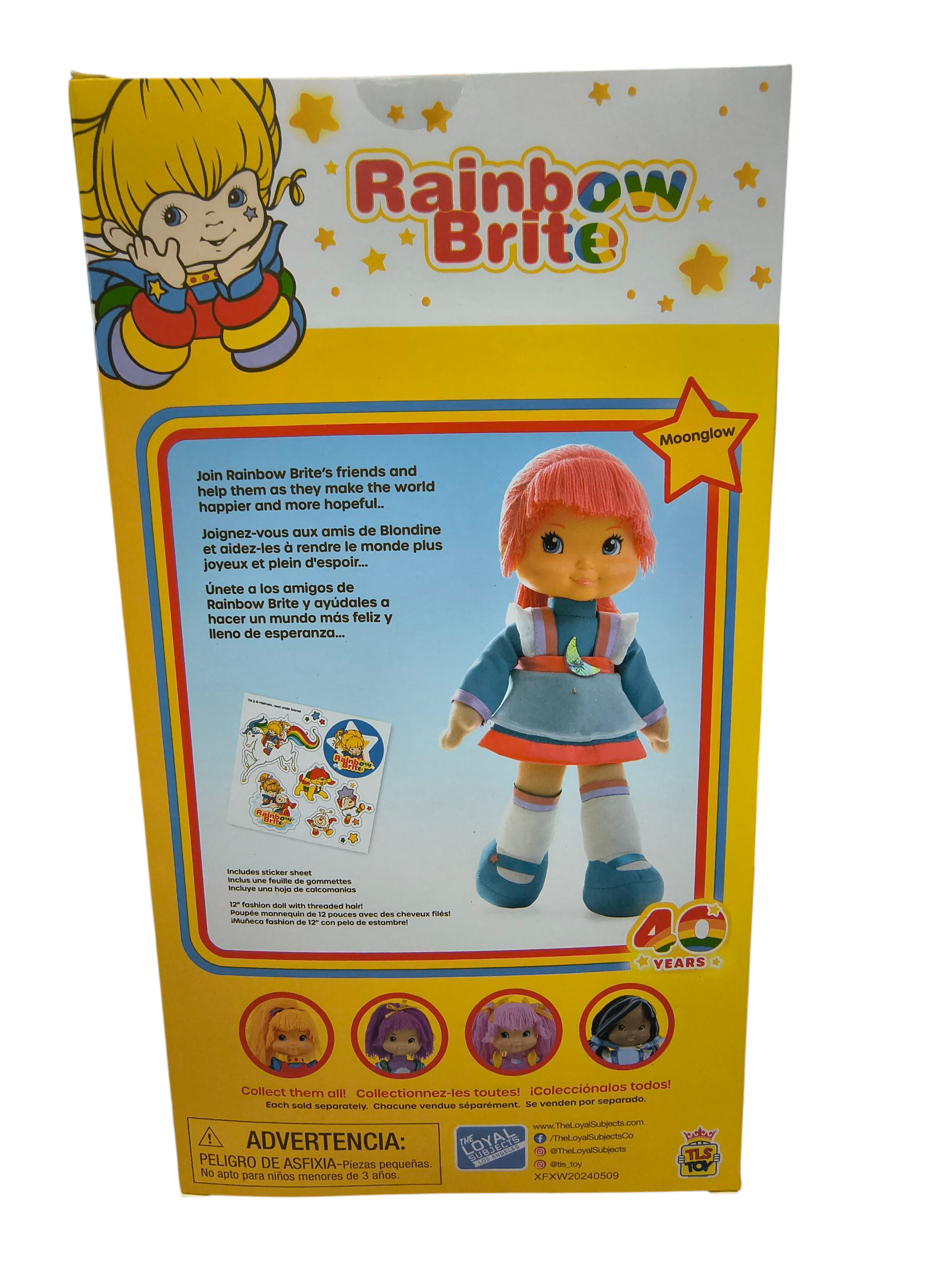 The Loyal Subjects Rainbow Brite 40th Anniversary Moonglow 12" Plush Doll image 2