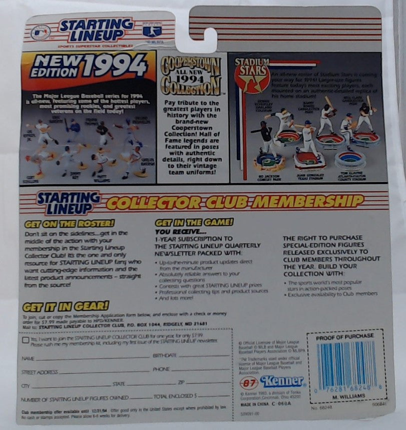 1994 Starting Lineup Matt Williams San Francisco Giants Baseball Figure image 2