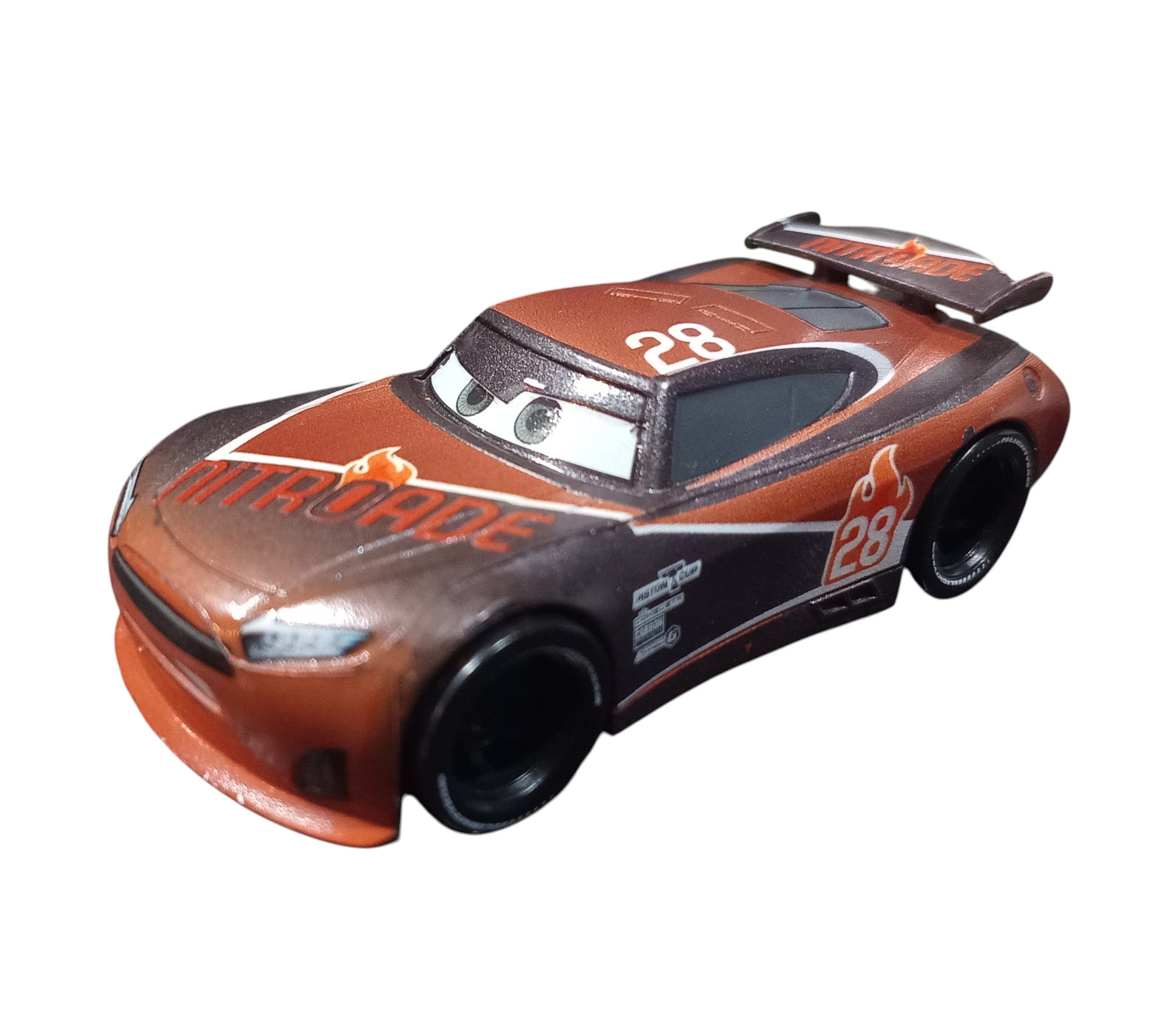 Disney Pixar Cars Tim Treadless #28 Nitroade Plastic 3" Racer