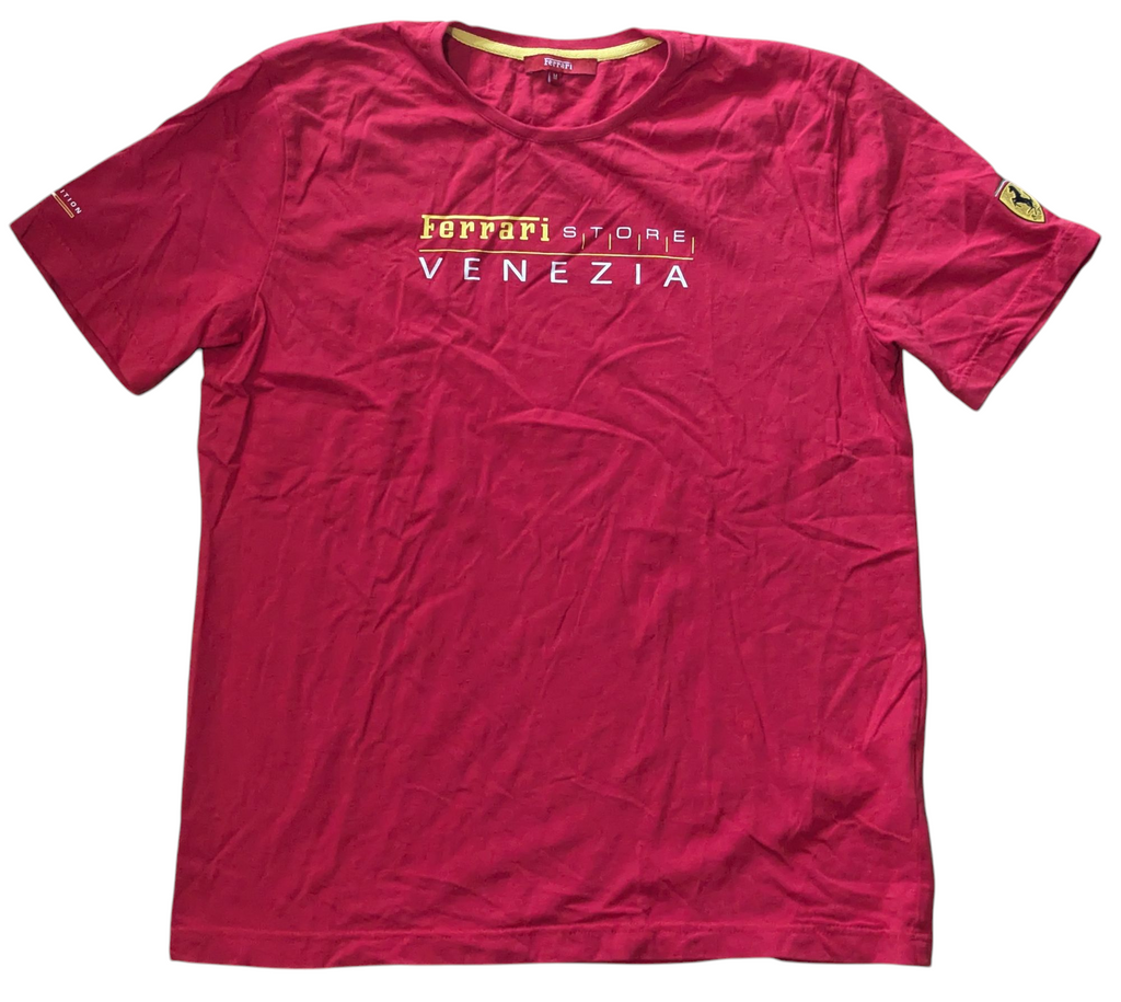 Ferrari Store Venezia Limited Edition Red T-shirt Mens Size Medium