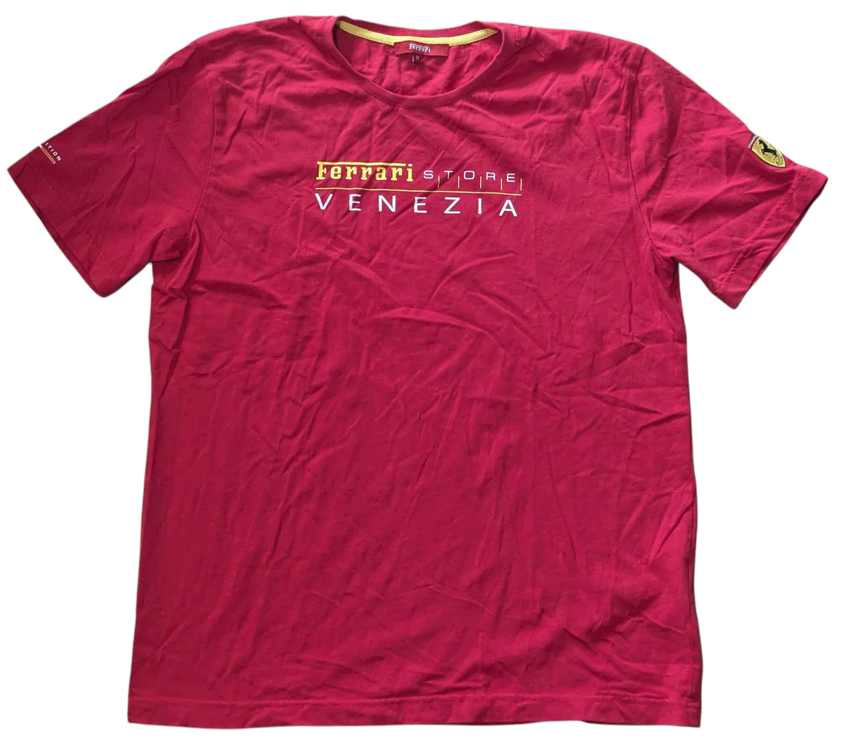 Ferrari Store Venezia Limited Edition Red T-shirt Mens Size Medium