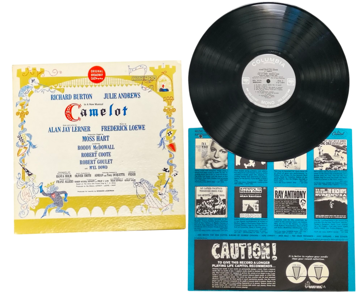 1960 Columbia Camelot Richard Burton Julie Andrews KOL 5620 Vinyl Record LP