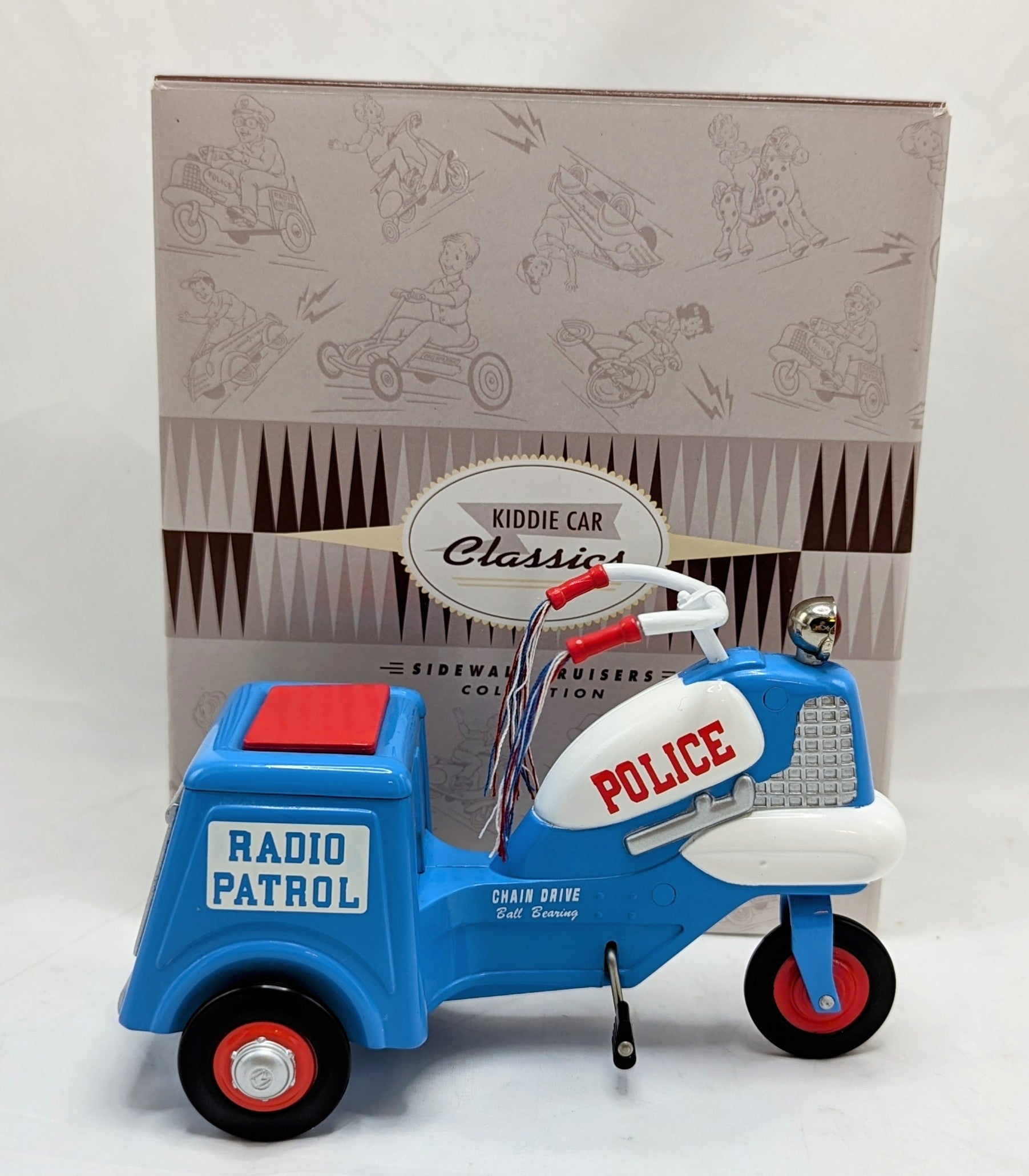 Hallmark Kiddie Car Classics Sidewalk Cruisers 1958 Police Cycle