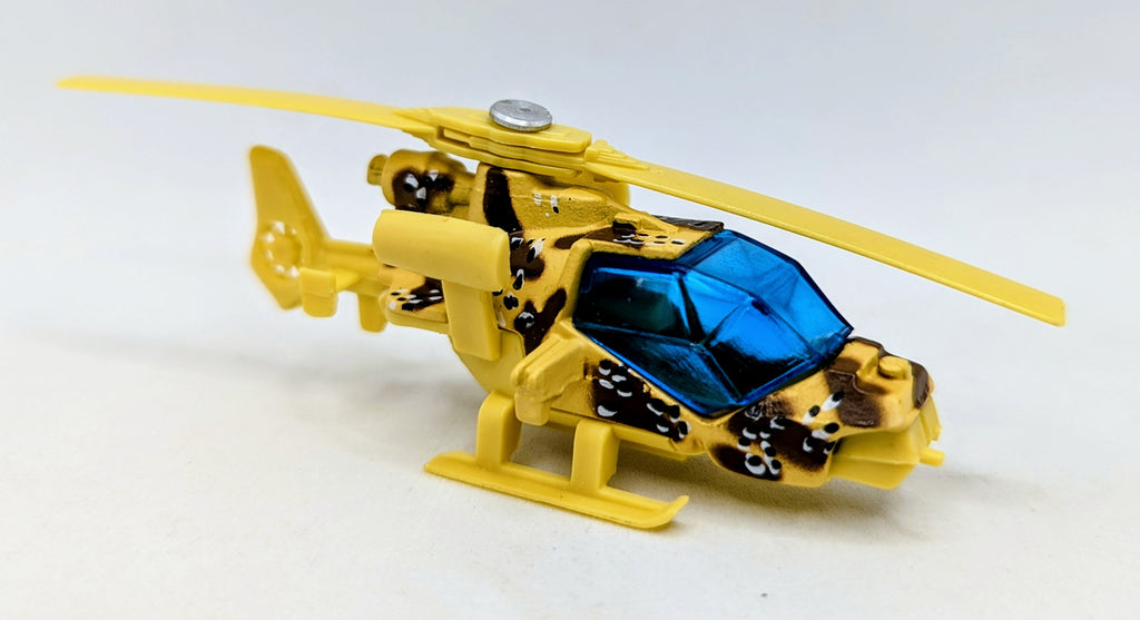1985 Matchbox Mission Helicopter Camo Bullet Holes 1:80