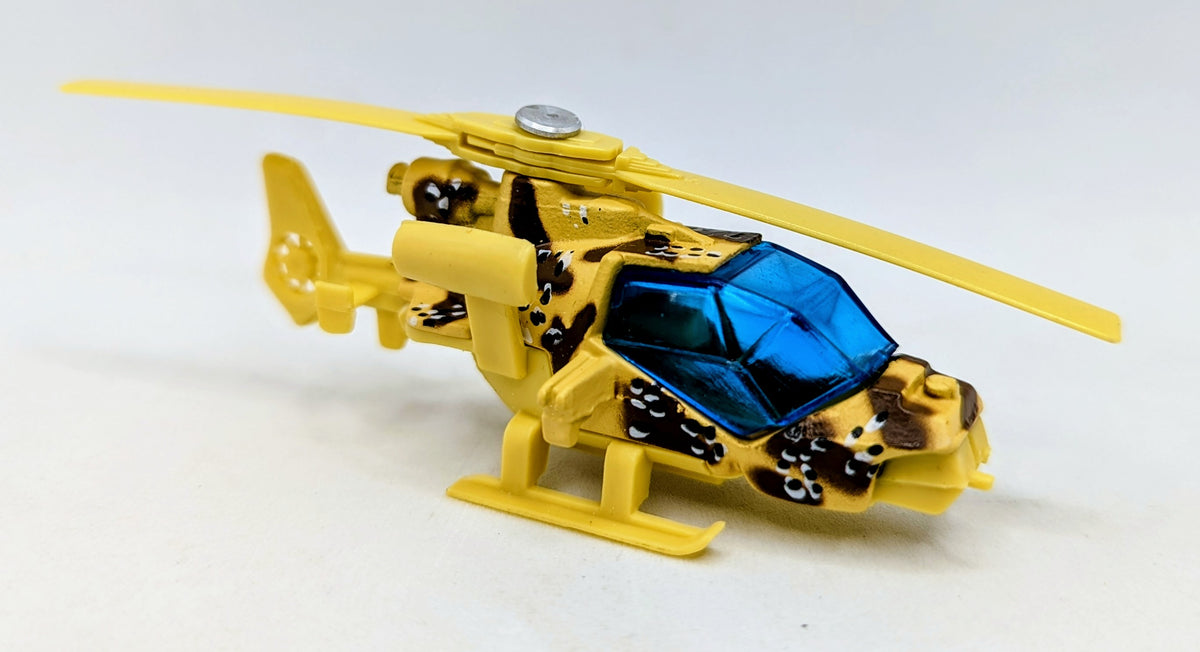 1985 Matchbox Mission Helicopter Camo Bullet Holes 1:80