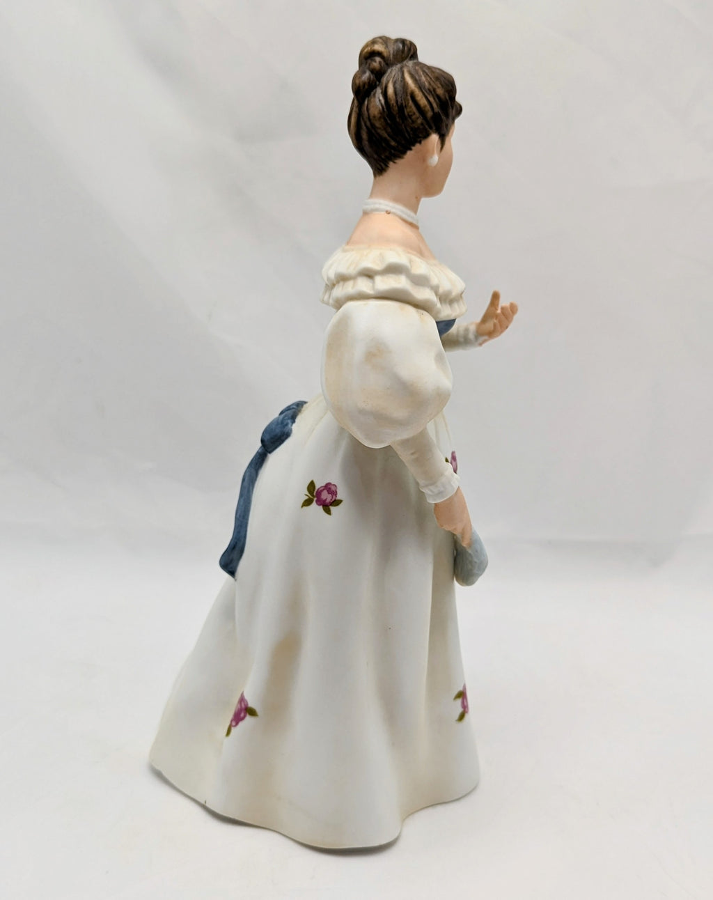 Vintage Homco 1463 Victorian Lady With Feather Figurine 8" image 3