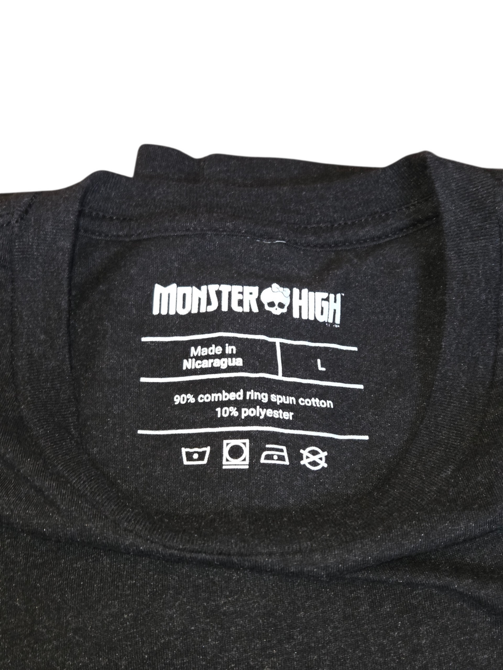 Mattel Creations Monster High Mummy Black T-Shirt Size Large image 3