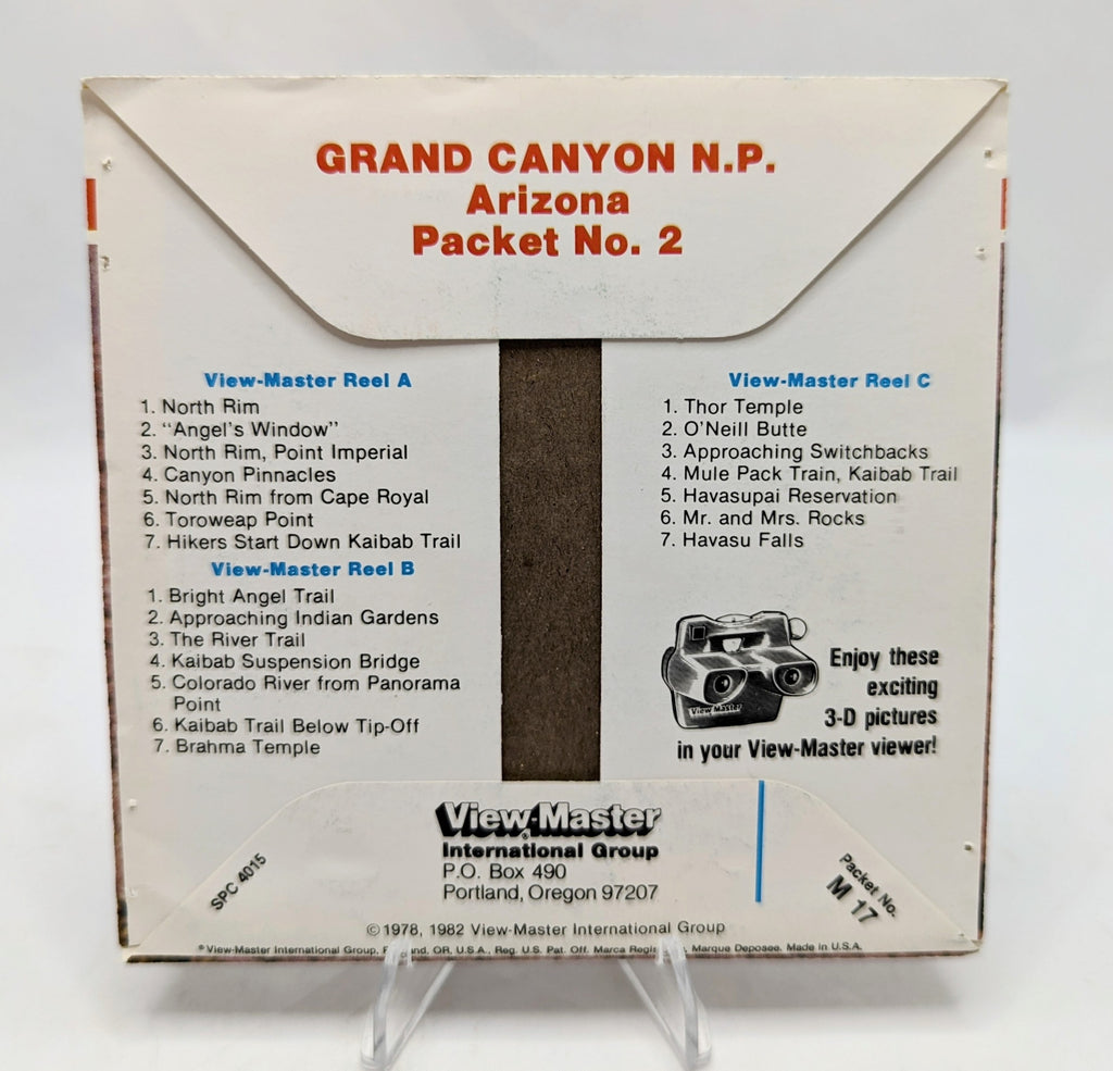 1982 View-Master Exploring The Grand Canyon Packet No. 2 - 3 Reel Pack image 4