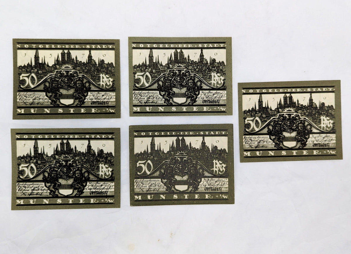 German Notgeld 50 Pfenning Emergency Money image 2
