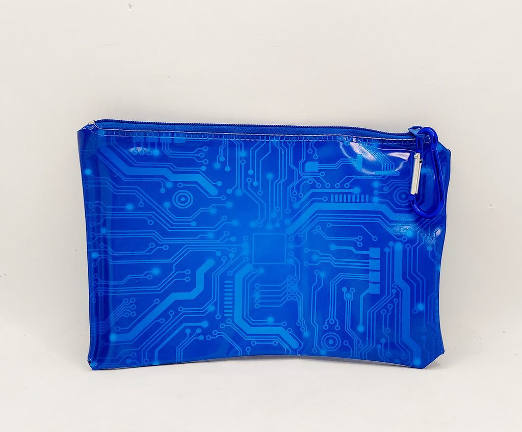 Loot Crate Blue Circuit Glow in the Dark Pencil Bag image 2