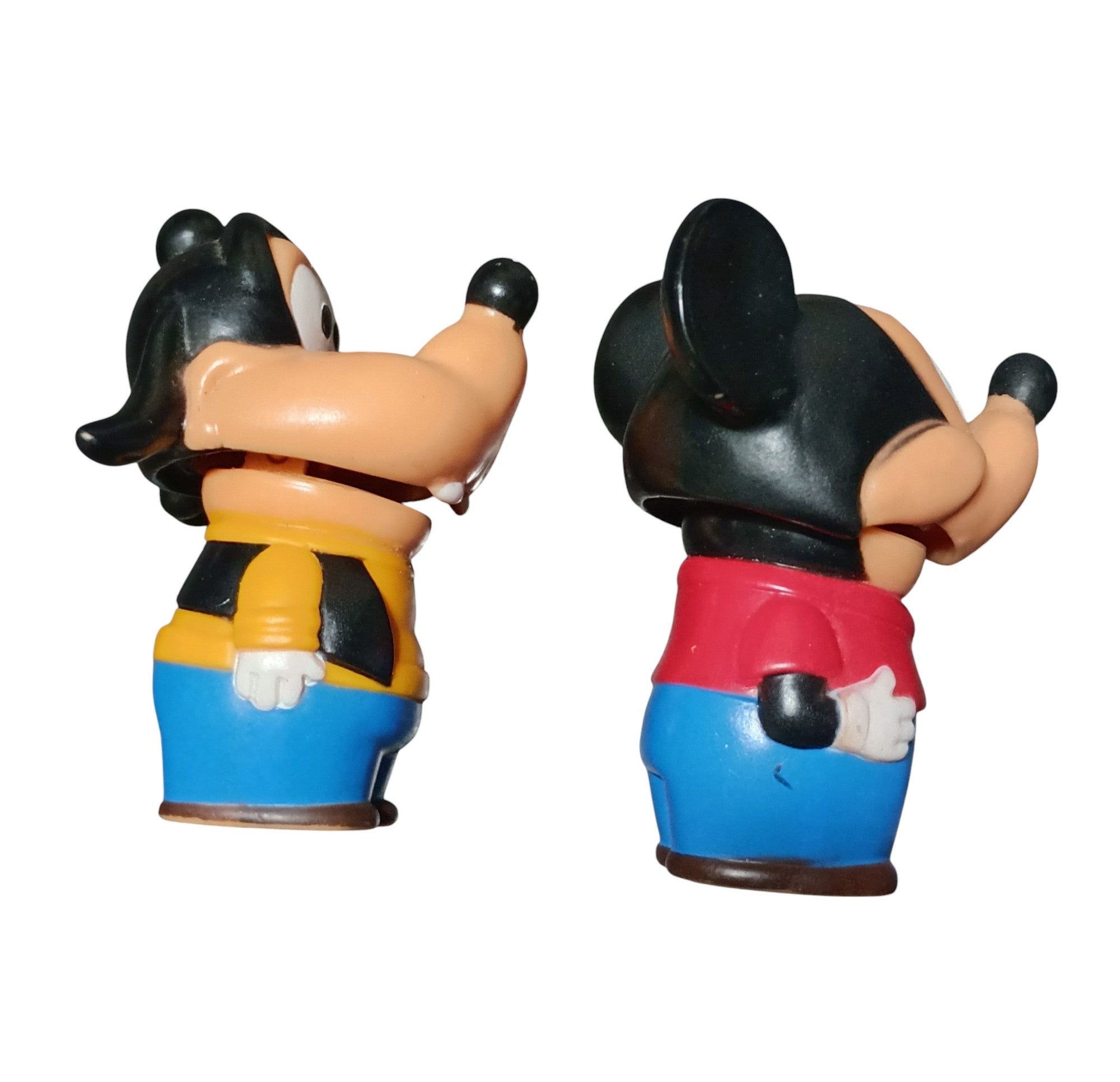 Vintage Ideal Walt Disney Mickey Mouse Goofy Lil Yakkers Squeeze Figures Toy image 4