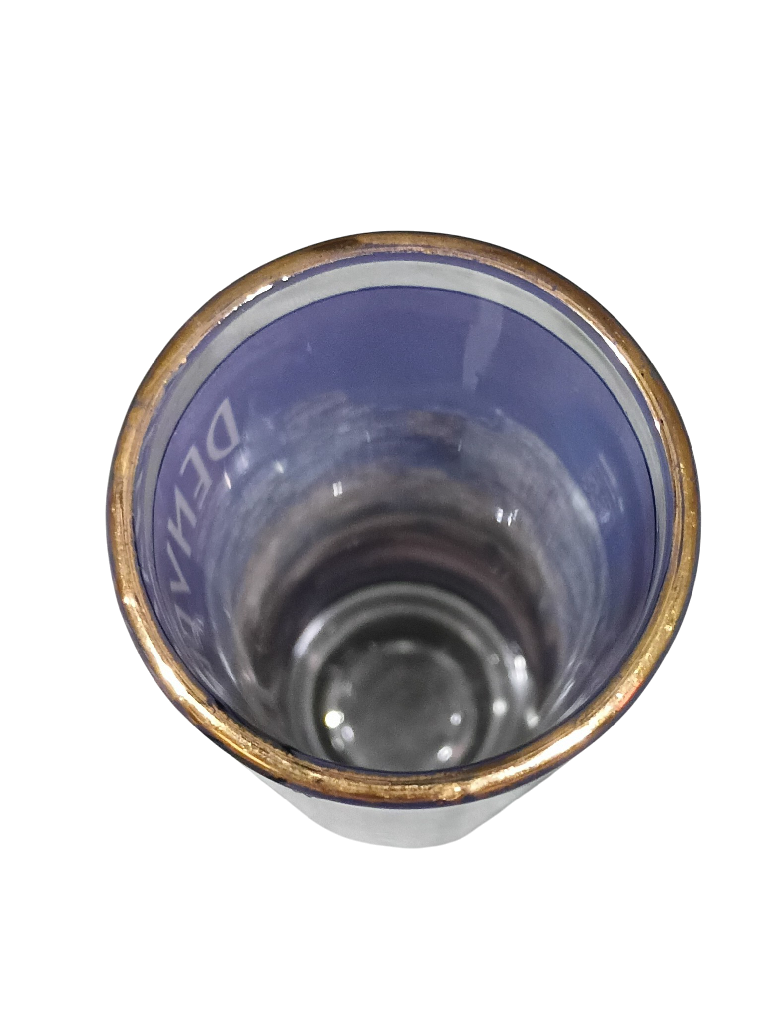 Vintage Denver Colorado Gold Rimmed Tall Shot Glass USA Made image 5