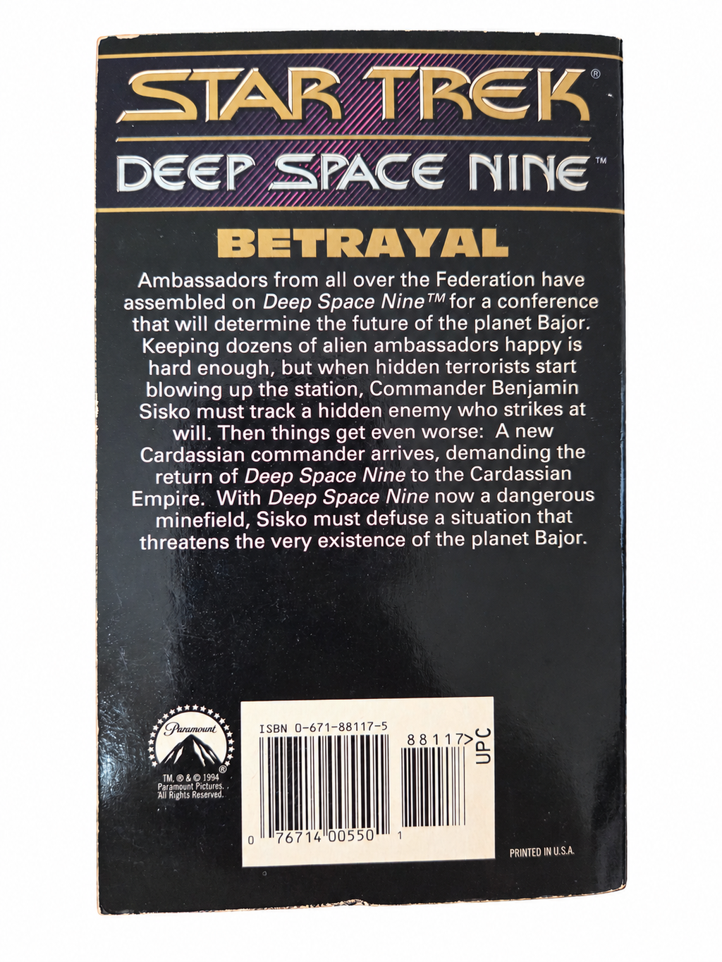 betrayal-back actual pre-owned copy