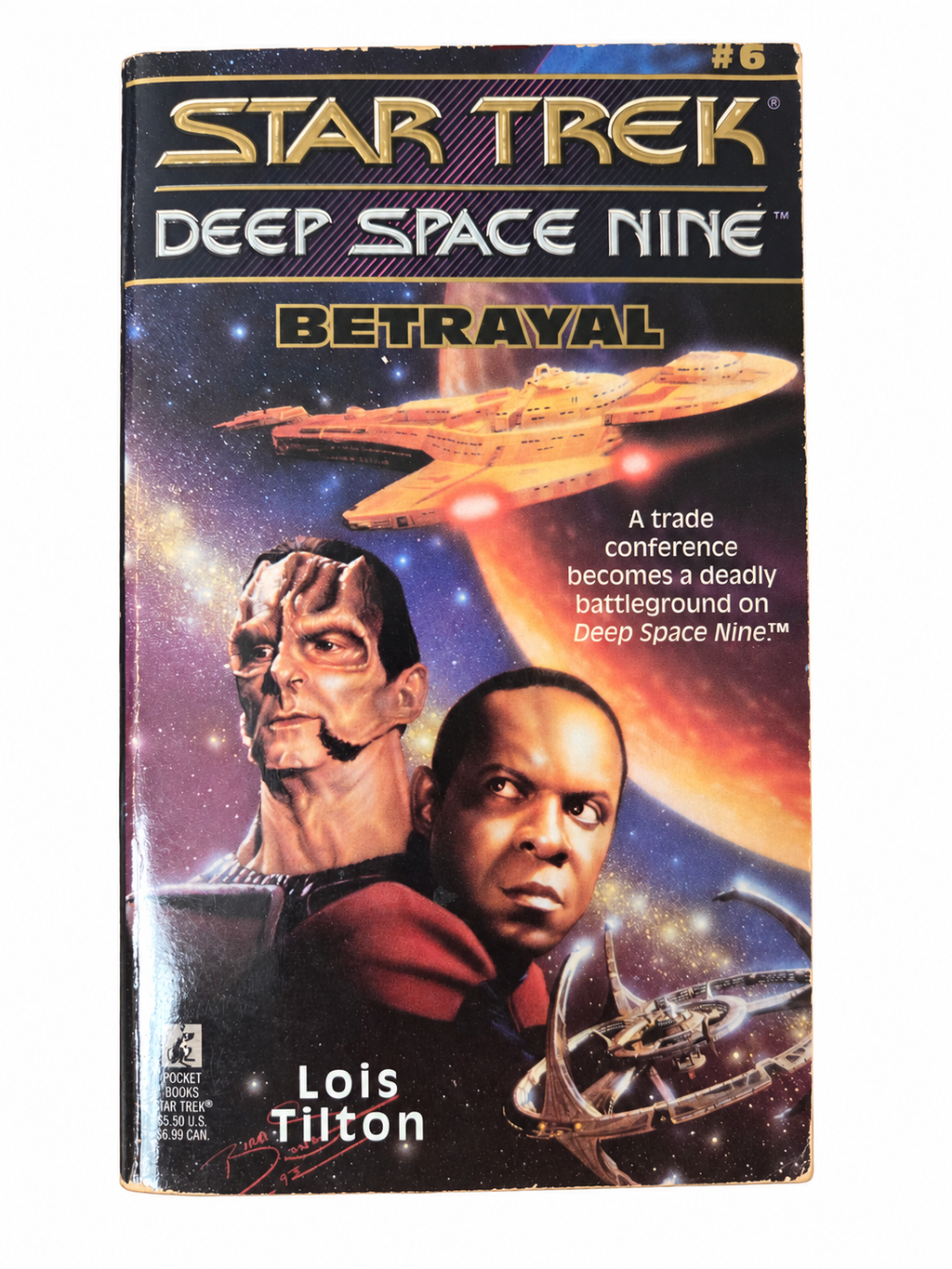 Betrayal front cover showing actual wear