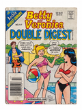 Betty and Veronica Double Digest 117 poolside front cover showing rubbing and marks
