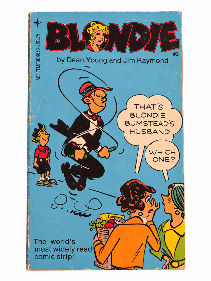 Blondie #2 Dean Young Jim Raymond Vintage Ace Tempo Paperback 0448146533 front cover showing actual wear