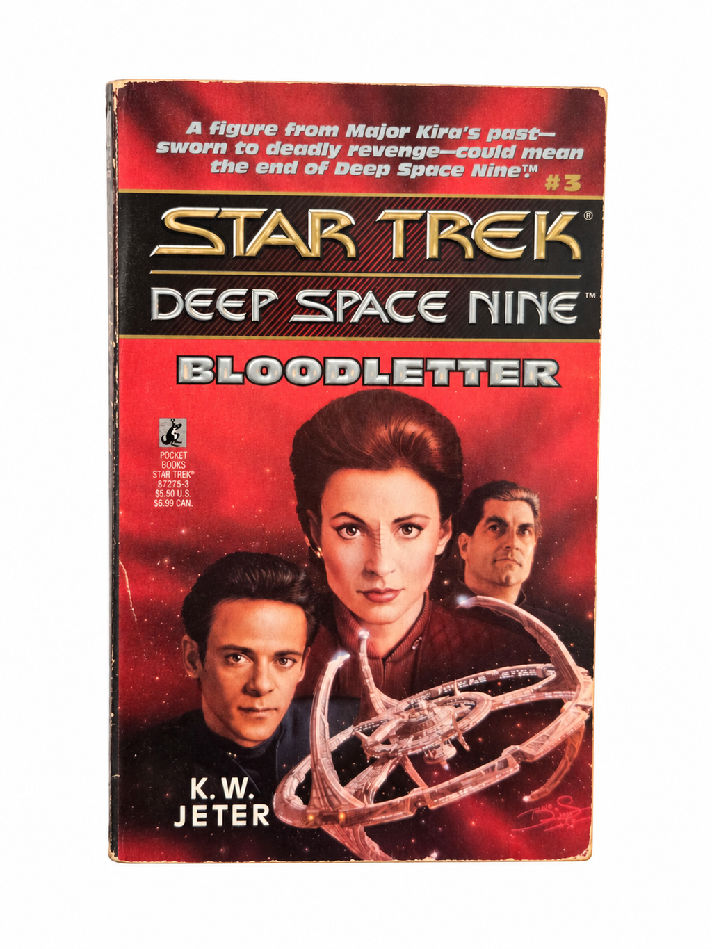 Star Trek Deep Space Nine Bloodletter front cover showing wear