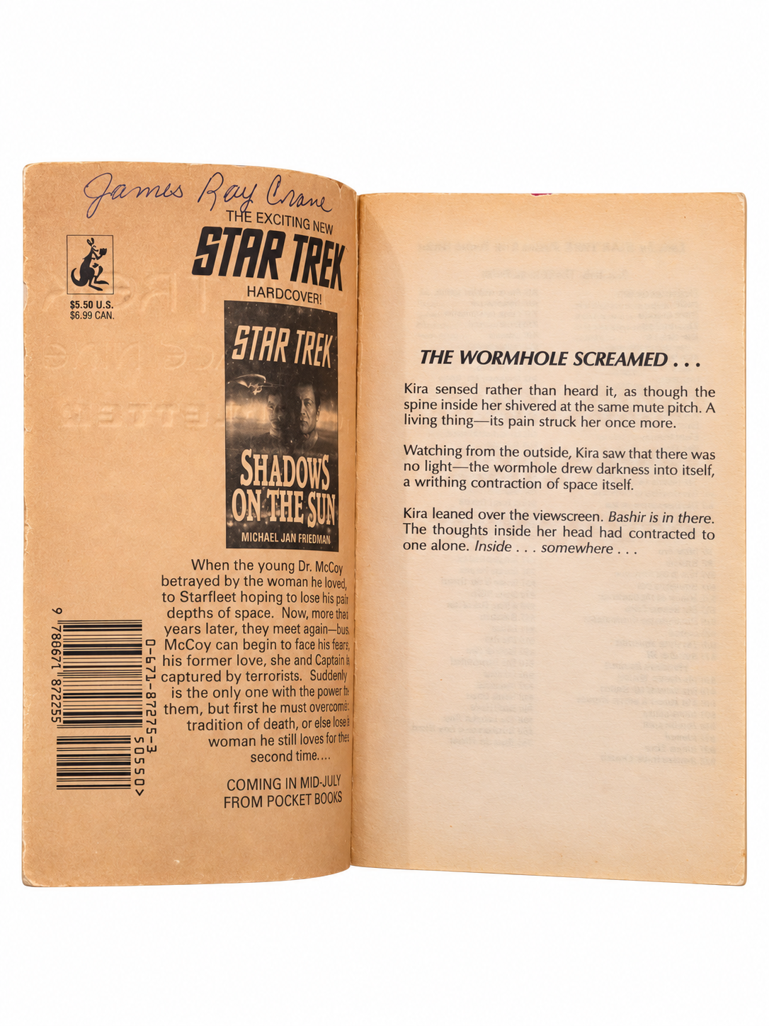 Bloodletter inside front cover with previous owner name