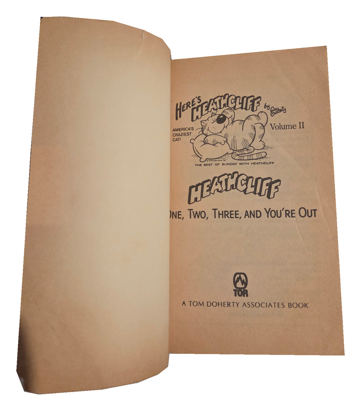 Heathcliff One Two Three and You're Out – original interior photo with fingers removed