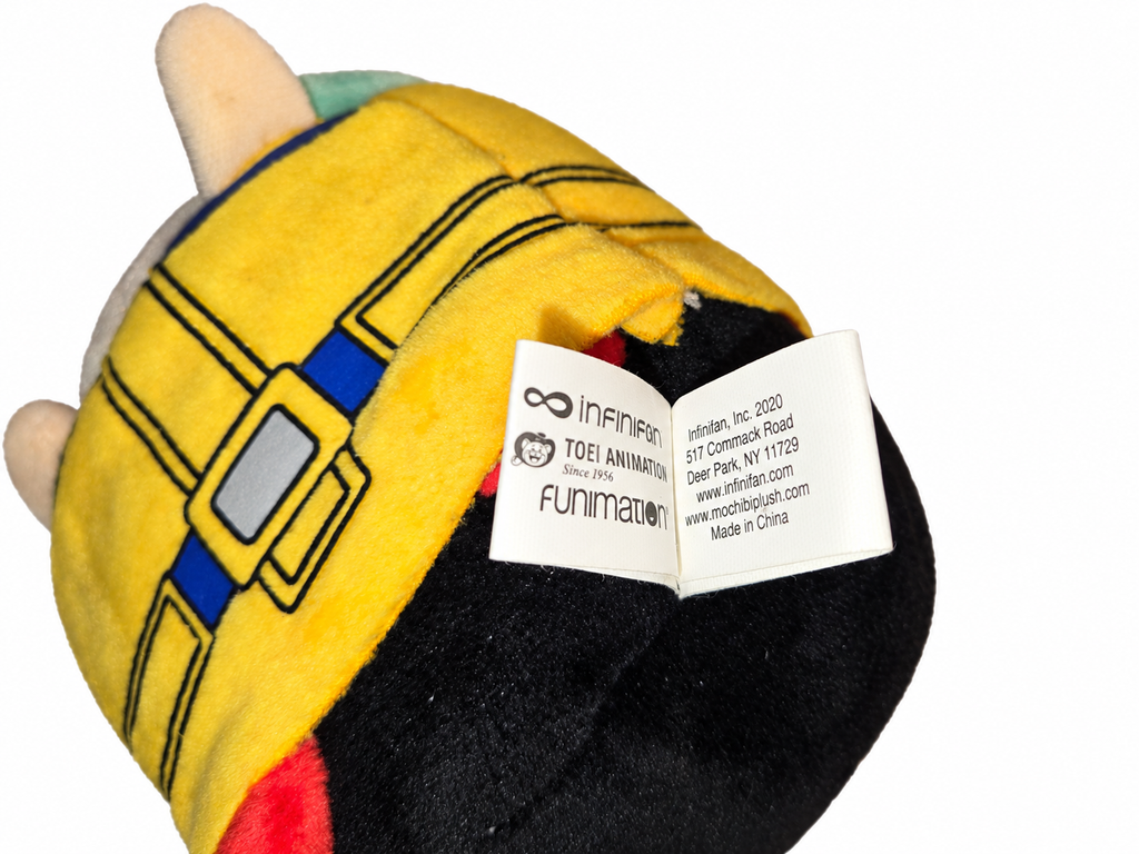 Infinifan 2020 Toei Animation Funimation manufacturer tag on Bulma Mochibi plush