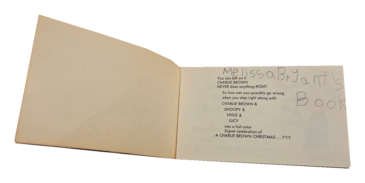 A Charlie Brown Christmas – opening pages, white background