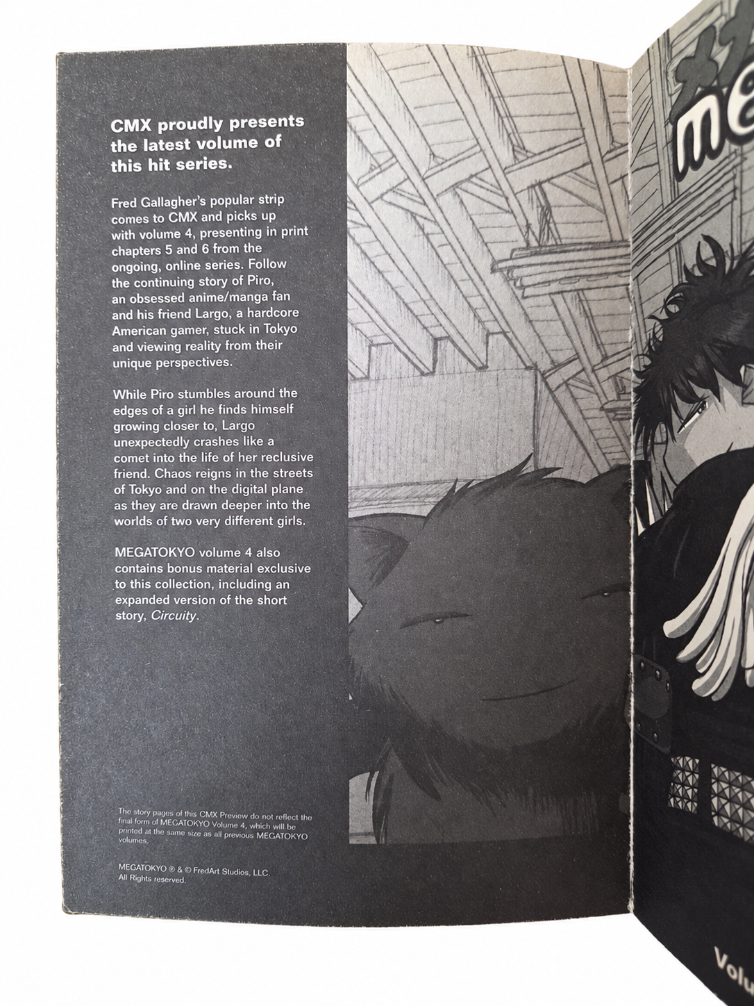Interior Megatokyo preview page of CMX Preview 2006