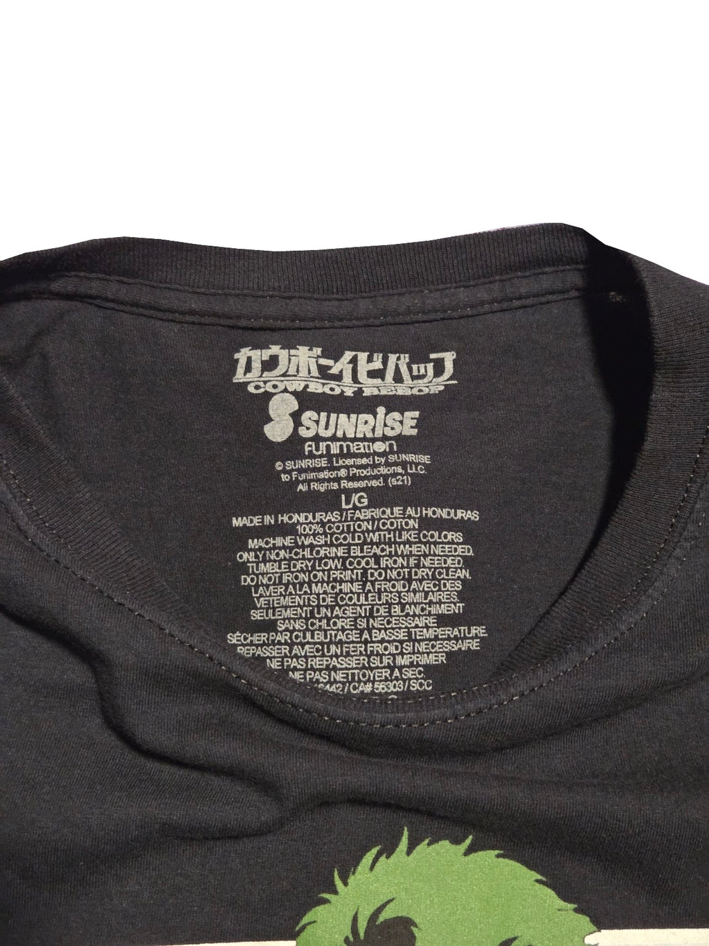 Cowboy Bebop size Large cotton label