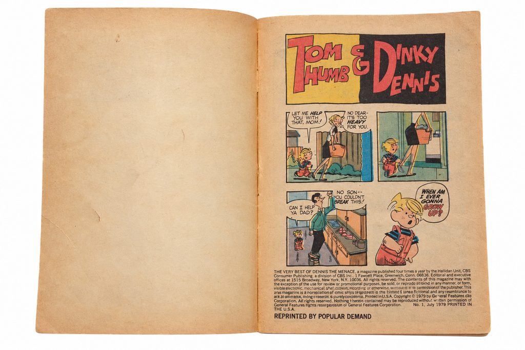 Dennis the Menace 1 July 1979 opening pages