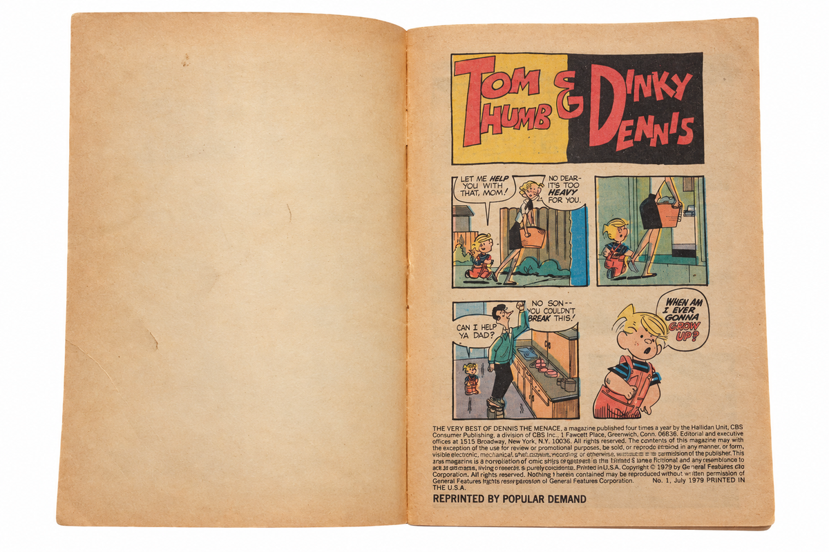 Dennis the Menace 1 July 1979 opening pages