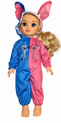 Disney ily Stitch and Angel doll front on white background