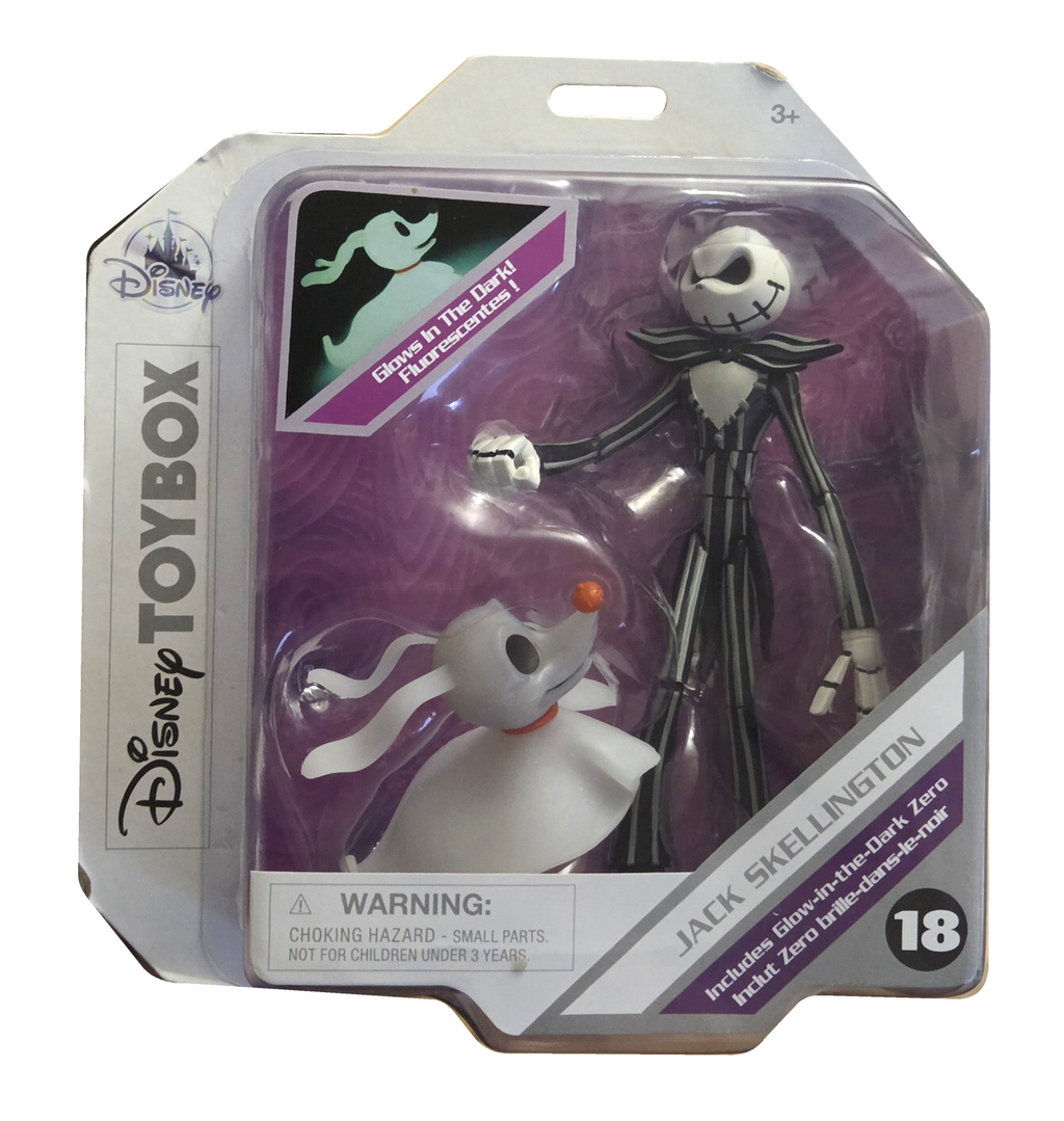 Disney Toybox #18 Jack Skellington and Zero original packaging – front on white background