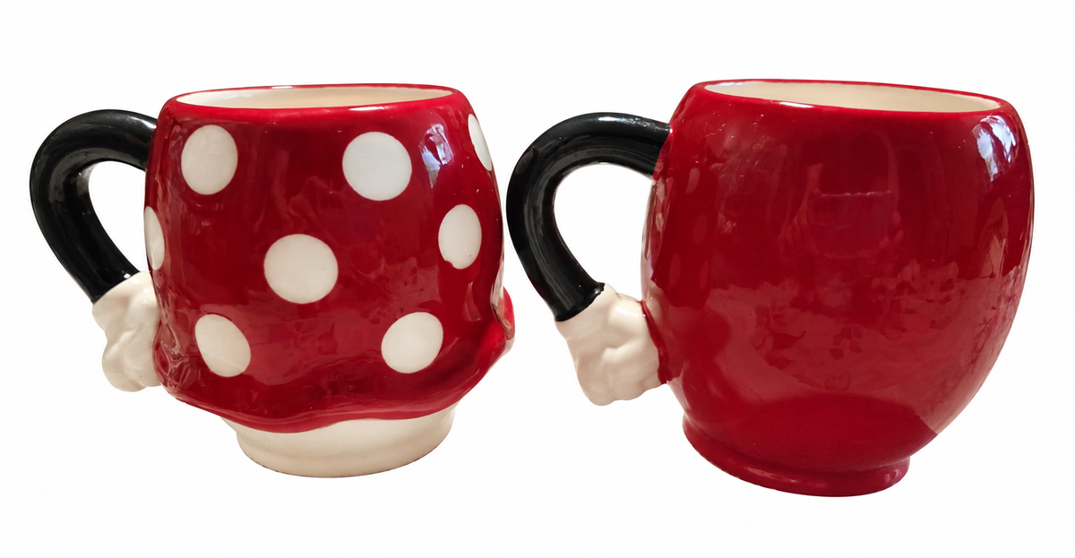Disney100 Zak Designs Mickey and Minnie mug pair back on white background