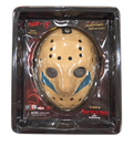 NECA Friday the 13th Part V mask prop replica in package front, background removed