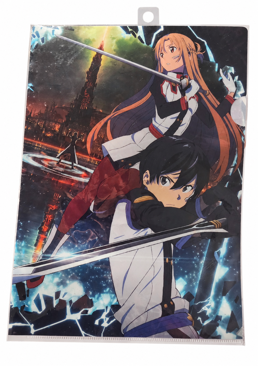 Reverse artwork of Sword Art Online Ordinal Scale clear file on white background
