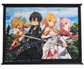 Sword Art Online GE60068 group wall scroll front on white background