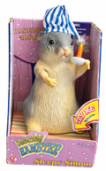Gemmy Sleepy Simon Dancing Hamster in original retail display box, front on white background