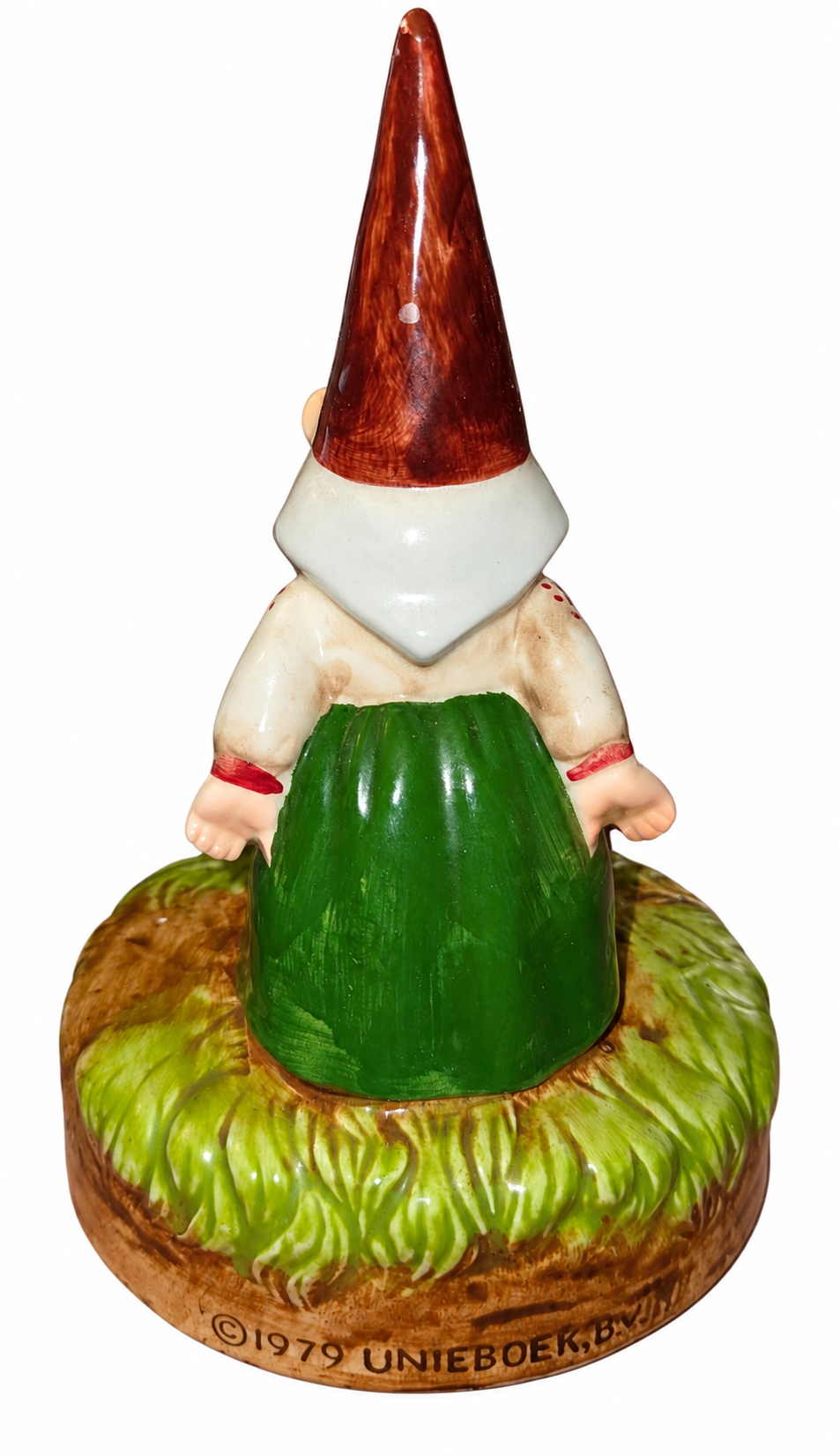 Gorham 1979 kissing gnomes music box view 3 with original wear