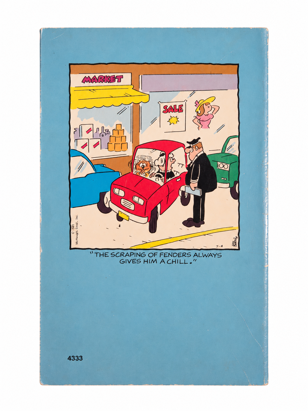 Heathcliff Kool Kat back cover on white