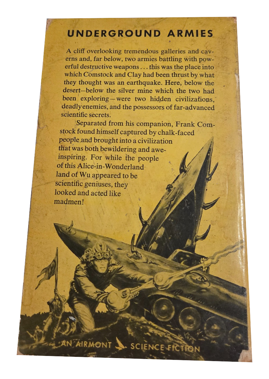 Hidden World by Stanton A Coblentz back cover on white background
