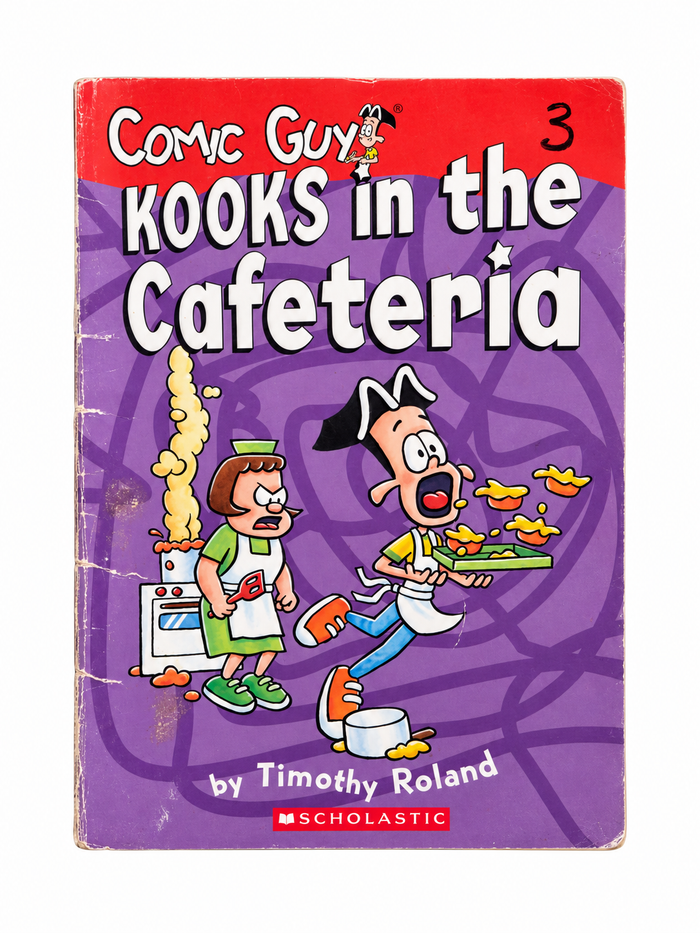Comic Guy Kooks in the Cafeteria front cover with handwritten 3 and wear