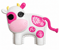 Lalaloopsy Berry Jars 'N' Jam Pink & White Cow Pet – front view on white